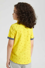 Load image into Gallery viewer, Yellow Palm Tree Print Shirt