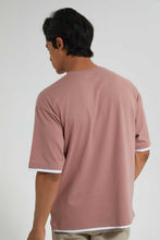 تنزيل الصورة على معرض الصور، Redtag-Pink-T-Shirt-With-Print-Graphic-Prints-Men's-