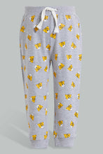 تنزيل الصورة على معرض الصور، Redtag-Grey-And-Mustard-Tiger-Print-Track-(2-Pack)-Joggers-Infant-Boys-3 to 24 Months