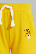 تنزيل الصورة على معرض الصور، Redtag-Grey-And-Mustard-Tiger-Print-Track-(2-Pack)-Joggers-Infant-Boys-3 to 24 Months