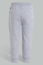 تنزيل الصورة على معرض الصور، Redtag-Grey-And-Navy-Car-Print-Track-(2-Pack)-Joggers-Infant-Boys-3 to 24 Months