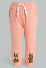 Load image into Gallery viewer, Redtag-Orange-And-White-Tiger-Print-Track-(2-Pack)-Joggers-Infant-Boys-3 to 24 Months