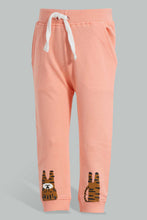 Load image into Gallery viewer, Redtag-Orange-And-White-Tiger-Print-Track-(2-Pack)-Joggers-Infant-Boys-3 to 24 Months