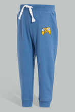 تنزيل الصورة على معرض الصور، Redtag-Blue-And-White-Game-Print-Track-(2-Pack)-Joggers-Infant-Boys-3 to 24 Months