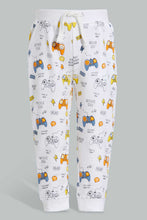 تنزيل الصورة على معرض الصور، Redtag-Blue-And-White-Game-Print-Track-(2-Pack)-Joggers-Infant-Boys-3 to 24 Months