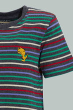 تنزيل الصورة على معرض الصور، Redtag-Red-Yd-Striped-Tshirt-Striped-T-Shirts-Infant-Boys-3 to 24 Months