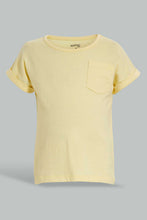 تنزيل الصورة على معرض الصور، Redtag-Yellow-And-Neon-Orange-T-Shirt(2-Pack)-Plain-Infant-Boys-3 to 24 Months