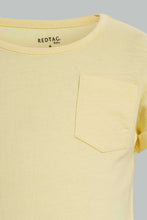 تنزيل الصورة على معرض الصور، Redtag-Yellow-And-Neon-Orange-T-Shirt(2-Pack)-Plain-Infant-Boys-3 to 24 Months