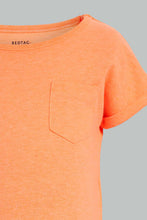 تنزيل الصورة على معرض الصور، Redtag-Yellow-And-Neon-Orange-T-Shirt(2-Pack)-Plain-Infant-Boys-3 to 24 Months