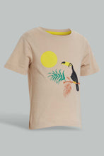 تنزيل الصورة على معرض الصور، Redtag-Ecru-And-Printed-Wood-Pecker-T-Shirt-(2-Pack)-All-Over-Prints-Infant-Boys-3 to 24 Months