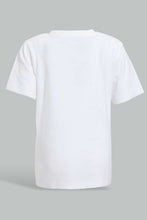 Load image into Gallery viewer, Redtag-White-Slub-Tshirt-With-Contrast-Patch-Pocket-Plain-Infant-Boys-3 to 24 Months