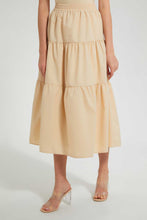 Load image into Gallery viewer, Redtag-Beige-Flared-Skirt-Skirts-Women's-