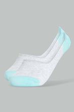 تنزيل الصورة على معرض الصور، Redtag-Blue/Pink-Printed-Invisible-Socks-(5-Pack)-Invisible-Socks-Women's-