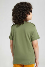 تنزيل الصورة على معرض الصور، Redtag-Olive-Lion-Print-T-Shirt-Graphic-T-Shirts-Boys-2 to 8 Years