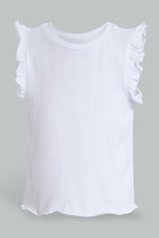 تنزيل الصورة على معرض الصور، Redtag-Blue-Dungaree-Dress-With-White-T-Shirt-Sets-Infant-Girls-3 to 24 Months