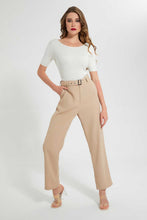 Load image into Gallery viewer, Redtag-Beige-Straight-Fit-Trouser-Trousers-Women's-