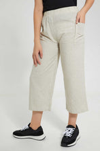 تنزيل الصورة على معرض الصور، Redtag-Beige-Linen-Culottes-Culottes-Senior-Girls-9 to 14 Years