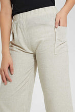 تنزيل الصورة على معرض الصور، Redtag-Beige-Linen-Culottes-Culottes-Senior-Girls-9 to 14 Years