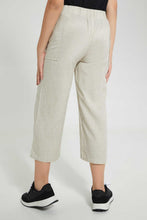 تنزيل الصورة على معرض الصور، Redtag-Beige-Linen-Culottes-Culottes-Senior-Girls-9 to 14 Years