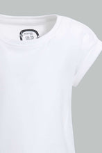 تنزيل الصورة على معرض الصور، Redtag-White-Solid-T-Shirt-Plain-T-Shirts-Infant-Girls-3 to 24 Months