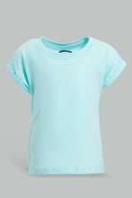 تنزيل الصورة على معرض الصور، Redtag-Mint-Solid-T-Shirt-Plain-T-Shirts-Infant-Girls-3 to 24 Months