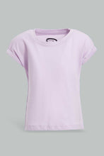 تنزيل الصورة على معرض الصور، Redtag-Lilac-Solid-T-Shirt-Plain-T-Shirts-Infant-Girls-3 to 24 Months