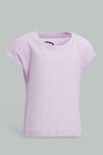 تنزيل الصورة على معرض الصور، Redtag-Lilac-Solid-T-Shirt-Plain-T-Shirts-Infant-Girls-3 to 24 Months