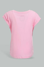 Load image into Gallery viewer, Redtag-Fuchsia-Solid-T-Shirt-Plain-T-Shirts-Infant-Girls-3 to 24 Months