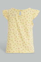Load image into Gallery viewer, Redtag-Yellow-Printed-Top-Blouses-Infant-Girls-3 to 24 Months