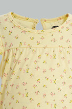 Load image into Gallery viewer, Redtag-Yellow-Printed-Top-Blouses-Infant-Girls-3 to 24 Months