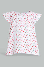 Load image into Gallery viewer, Redtag-White-Printed-Top-Blouses-Infant-Girls-3 to 24 Months