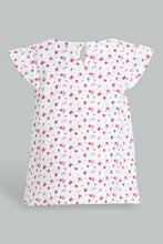 Load image into Gallery viewer, Redtag-White-Printed-Top-Blouses-Infant-Girls-3 to 24 Months