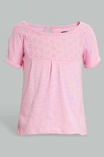 Load image into Gallery viewer, Redtag-Pink-Solid-Top-Blouses-Infant-Girls-3 to 24 Months