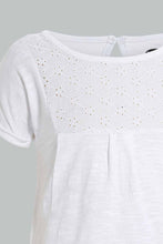 Load image into Gallery viewer, Redtag-White-Solid-Top-Blouses-Infant-Girls-3 to 24 Months