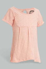 Load image into Gallery viewer, Redtag-Coral-Solid-Top-Blouses-Infant-Girls-3 to 24 Months