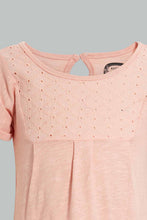 Load image into Gallery viewer, Redtag-Coral-Solid-Top-Blouses-Infant-Girls-3 to 24 Months
