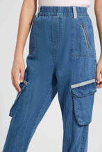 تنزيل الصورة على معرض الصور، Redtag-Lt-Wash-Cargo-Pocket-Jogger-Category:Jeggings,-Colour:Lightwash,-Filter:Senior-Girls-(9-to-14-Yrs),-GSR-Jeggings,-New-In,-New-In-GSR-APL,-Non-Sale,-RMD-add,-S22C,-Section:Kidswear-Senior-Girls-9 to 14 Years