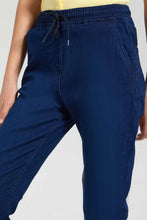 تنزيل الصورة على معرض الصور، Redtag-Dk-Wash-Knitted-Jogger-Jeans-Skinny-Fit-Senior-Girls-9 to 14 Years