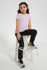 Lilac And Grey Floral T-Shirt (Pack of 2)