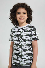 Load image into Gallery viewer, Redtag-White-Patterned-Splat-Print-T-Shirt-Graphic-T-Shirts-Boys-2 to 8 Years