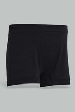 Load image into Gallery viewer, Black Seamless Boxer Brief (Pack of 2)