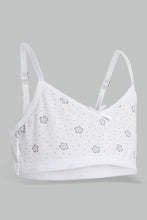 Load image into Gallery viewer, White And Yellow Non-Padded Bra For Senior Girls (2 Pack)