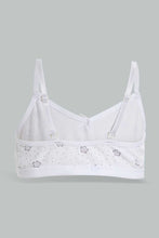 Load image into Gallery viewer, White And Yellow Non-Padded Bra For Senior Girls (2 Pack)