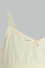 Load image into Gallery viewer, White And Yellow Non-Padded Bra For Senior Girls (2 Pack)