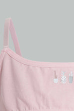 Load image into Gallery viewer, Beige And Pink Non-Padded Bra For Senior Girls (2 Pack)