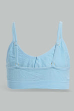 Load image into Gallery viewer, White And Blue Non-Padded Bra For Senior Girls (2 Pack)