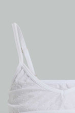 Load image into Gallery viewer, White And Blue Non-Padded Bra For Senior Girls (2 Pack)