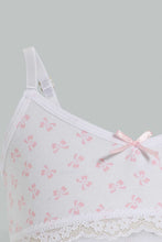 Load image into Gallery viewer, Redtag-Floral/Mint-Bra-(2-Pack)-Non-Padded-Bras-Senior-Girls-9 to 14 Years