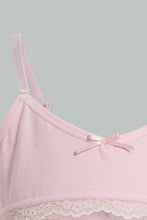 Load image into Gallery viewer, Redtag-Floral/Mint-Bra-(2-Pack)-Non-Padded-Bras-Senior-Girls-9 to 14 Years