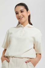 تنزيل الصورة على معرض الصور، Redtag-Beige-Hooded-Top-Blouses-Senior-Girls-9 to 14 Years